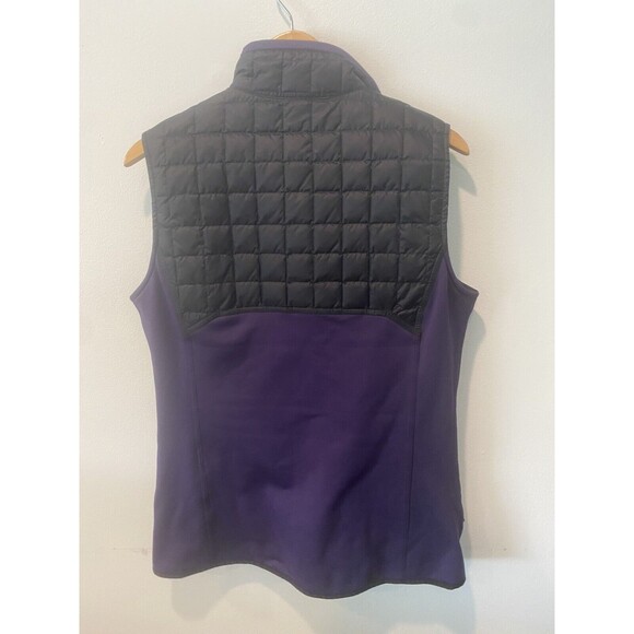 Rare Womens Patagonia Purple Hybrid Goose Down Polartec Zip Vest Large - Picture 4 of 5